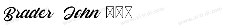Brader John字体转换
